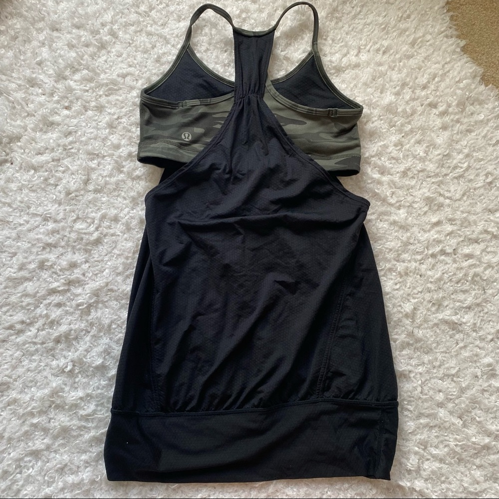 Lululemon No Limit Tank Black / Retro Camo